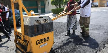 Trabajos de reencarpetamiento ejecutados con Presupuesto Participativo