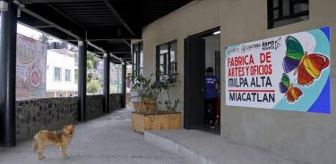 Una vista de la Fábrica de Artes y Oficios (FARO) Miacatlán, ubicada en la alcaldía Milpa Alta.