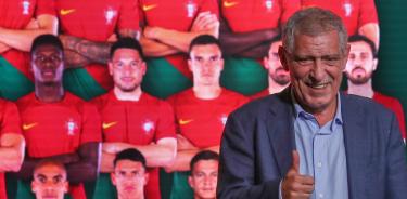 El seleccionador portugués, Fernando Santos,