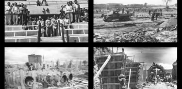 Fotos de 1951 y952 de la construcción de CU.