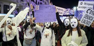Feministas de Madrid marchan este viernes 25 de noviembre de 2022 con motivo del 25N con el lema 