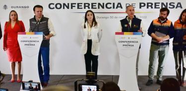 En conferencia de prensa conjunta del gobernador de Durango, Esteban Villegas  y el subsecretario de salud, Hugo López-Gatell, sostuvieron que la prioridad es la seguridad y la atención de pacientes con meningitis