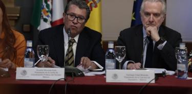 Ricardo Monreal, aún coordinador de Morena en el Senado, señaló que no hay fecha para arrancar las mesas de diálogo y reconciliación con el panista Santiago Creel.