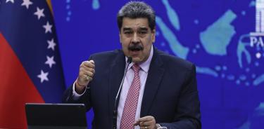 Nicolás Maduro habla desde el Palacio de Miraflores, el miércoles 30 de noviembre de 2022.