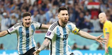Messi se hizo presente con un gol en el triunfo de Argentina