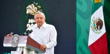 El presidente Andrés Manuel López Obrador, en la Tercera Región Naval, en Campecehe/CUARTOSCURO/