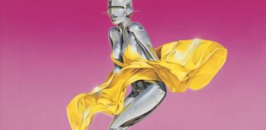 Uno de los robots del artista japonés Hajime Sorayama.
