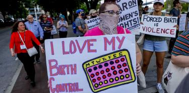 Protesta en favor del acceso a los anticonceptivos en Estados Unidos, en una imagen de archivo.