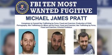 Cartel cedido por el FBI que muestra al fugitivo Michael James Pratt, de 40 años y nacionalidad neozelandesa, arrestado este viernes 23 de diciembre de 2022 en Madrid, España.
