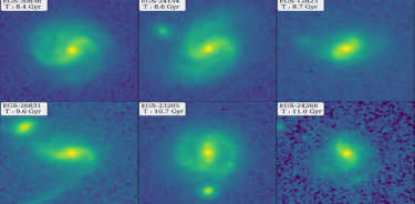 Las imágenes de las galaxias.