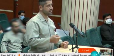 Mohammad Hossseini declara durante su juicio sumarísimo, celebrado el 5 de diciembre en Teherán