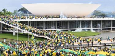 La sede de los tres poderes en Brasilia, tomada por los bolsonaristas