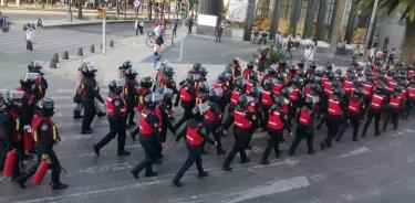 Durante la marcha