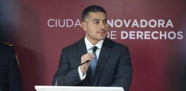 Omar García Harfuch, secretario de Seguridad Ciudadana, en conferencia de prensa al dar seguimiento al caso Ciro Gómez Leyva.