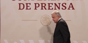 El presidente Andrés Manuel López Obrador al llegar a su conferencia matutina/CUARTOSCURO/