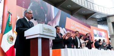 Alfonso Cepeda Salas, secretario general del SNTE, encabezó la LV Sesión del Consejo Nacional de ese organismo para reconocer avances y señalar retos en este 2023.