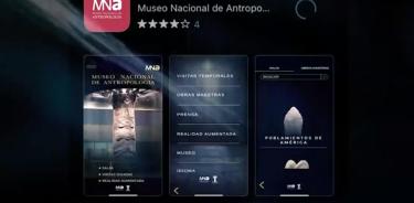 Imagen del ingreso a la App del Museo Nacional de Antropología.