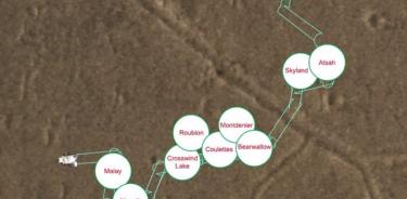 Este mapa muestra los lugares donde el explorador Perseverance de la NASA dejó 10 muestras para que una futura misión pudiera recogerlas. Tras más de cinco semanas de trabajo, el depósito de muestras se completó el 28 de enero de 2023.

NASA/JPL-CALTECH