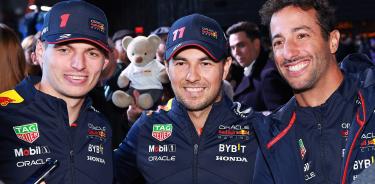 Max Verstappen, Sergio Pérez y Daniel Ricciardo (piloto reserva) son el equipo Red Bull 2023