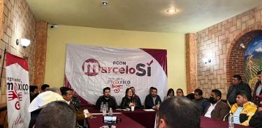 Anuncian estructuras de apoyo a Ebrard en Puebla