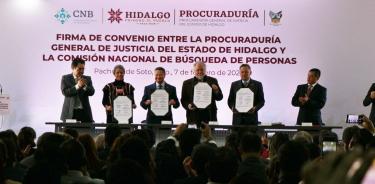 Hidalgo se convierte en la sexta entidad en sumarse a la identificación y búsqueda de personas desaparecidas con enfoque masivo
