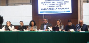 Análisis en San Lázaro de la iniciativa presidencial en materia de aviación civil.