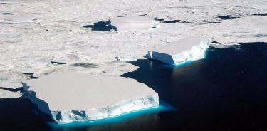 Barrera de hielo en el Mar de Weddell.