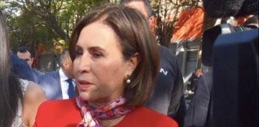 Rosario Robles a su arribo al Reclusorio Sur para conocer el fallo sobre el proceso penal al que está sometida