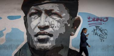 El rostro de Chávez, omnipresente en las las calles de las ciudades venezolanas