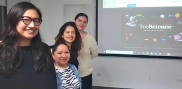 Las editoras Mariana León, Liliana Siete, Karina Rodríguez y Camila Ordorica presentaron a medios la estructura y objetivos de la nueva plataforma.