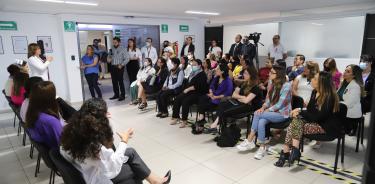 IMSS inaugura en la ciudad de México, el primero de seis lactarios en beneficio de madres trabajadoras del instituto y mujeres visitantes, en las oficinas de la calle de Durango 323