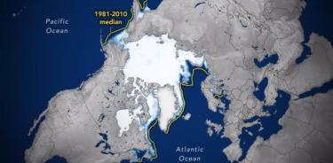 El Ártico pierde este invierno una capa helada como Texas y Arizona.