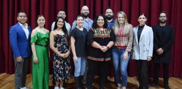 Los integrantes del Estudio de la Ópera de Bellas Artes .