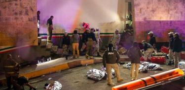 Casi 40 migrantes murieron tras el incendio en la estación migratoria