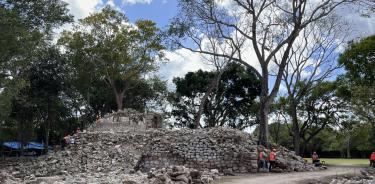 zona arqueológica de Chichén Itzá donde se realizó el hallazgo de un disco con jeroglíficos mayas.