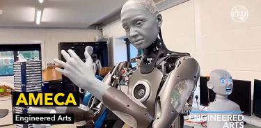 Ameca, uno de los robots humanoides más realistas del mundo.