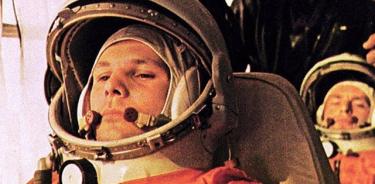 Astronauta ruso Yuri Gagarin, primer ser humano en viajar al espacio.