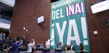 Protestas de la oposición en Senado por falta de resolución al INAI