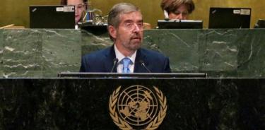 Juan Ramón de la Fuente en la ONU Foto de twitter