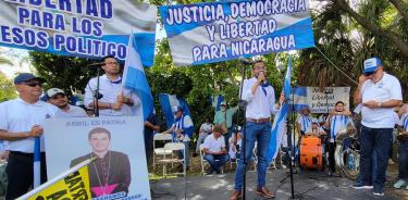 Exiliados nicaragüenses exigen en Miami la liberación de los presos políticos en su país