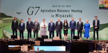 Los titulares de Agricultura del G7 en la ciudad de Miyazaki, Japón.
