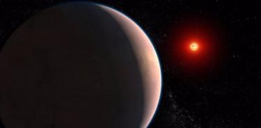 Concepto artístico del exoplaneta rocoso GJ 486 b, que orbita una estrella enana roja que se encuentra a solo 26 años luz de distancia en la constelación de Virgo.