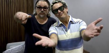José Rafael Torres “Catire” y Julio Briseño en la promoción de su concierto.