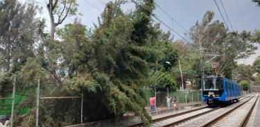 Intertramo afectado del Tren Ligero