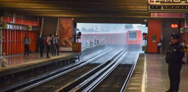 Metro de la Ciudad de México en época de lluvias