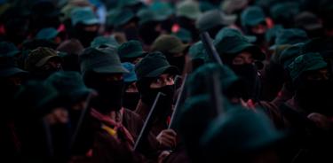 Integrantes del EZLN en Chiapas (Foto de Archivo)