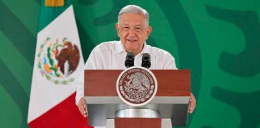 López Obrador en su conferencia diaria, ahora en Tamaulipas