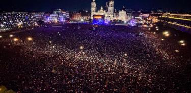 Más de 300 mil asistentes disfrutaron el concierto de la banda argentina.