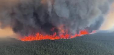 Imagen aérea de las cercanías de Tumbler Ridge