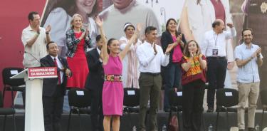 Claudia Sheinbaum se presentó en en el monumento a la revolución con motivo a su último mensaje como jefa de gobierno